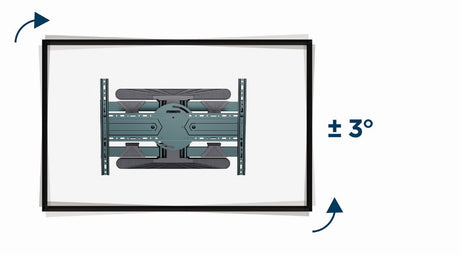 Gembird | Wall mount | WM-80STR-01 | Tilt, swivel, rotate | 40-80 " | Maximum weight (capacity) 50 kg | Black