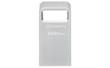Kingston | USB 3.2 Flash Drive | DataTraveler micro | 128 GB | USB Type-A | Silver