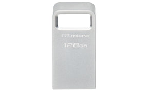 Kingston | USB 3.2 Flash Drive | DataTraveler micro | 128 GB | USB Type-A | Silver