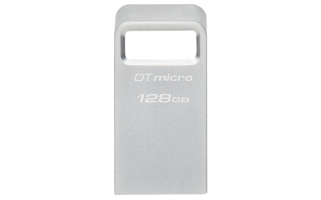 Kingston | USB 3.2 Flash Drive | DataTraveler micro | 128 GB | USB Type-A | Silver