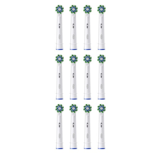Oral-B Pro Cross Action x12 Dantų šepetėlio galvutės, Balta