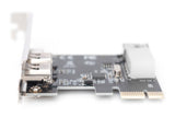 Digitus | IEEE 1394a Interface Card, PCI express, 4 Port 1x ext. 1394mini, 2x ext./1x int. 1394a Ports | DS-30201-5
