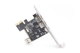 Digitus | IEEE 1394a Interface Card, PCI express, 4 Port 1x ext. 1394mini, 2x ext./1x int. 1394a Ports | DS-30201-5