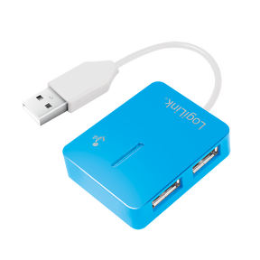 Logilink | USB 2.0 Hub 4-Port, Smile, Blue