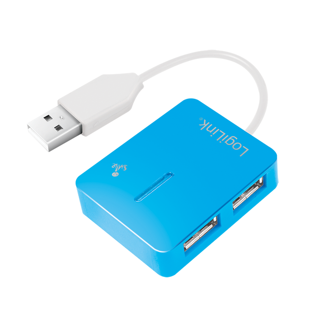 Logilink | USB 2.0 Hub 4-Port, Smile, Blue