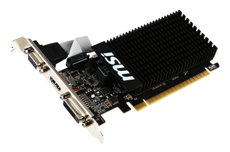 MSI | GT 710 2GD3H LP | NVIDIA | 2 GB | GeForce GT 710 | DDR3 | DVI-D ports quantity 1 | HDMI ports quantity 1 | PCI Express 2.0 x16 (uses x8) | Memory clock speed 1600 MHz | Processor frequency 954 MHz | VGA (D-Sub) ports quantity 1