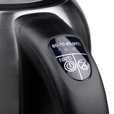 Camry | Kettle | CR 1253 | With electronic control | 2200 W | 1.7 L | Stainless steel | 360° rotational base | Stainless steel