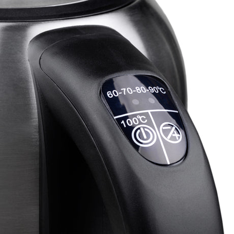 Camry | Kettle | CR 1253 | With electronic control | 2200 W | 1.7 L | Stainless steel | 360° rotational base | Stainless steel