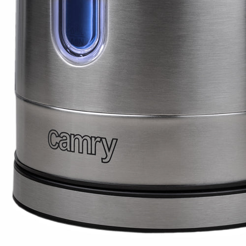 Camry | Kettle | CR 1253 | With electronic control | 2200 W | 1.7 L | Stainless steel | 360° rotational base | Stainless steel