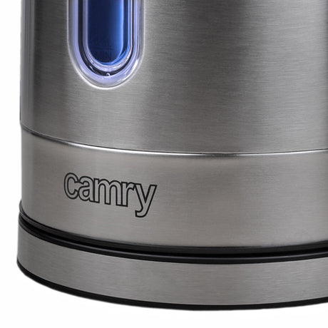 Camry | Kettle | CR 1253 | With electronic control | 2200 W | 1.7 L | Stainless steel | 360° rotational base | Stainless steel