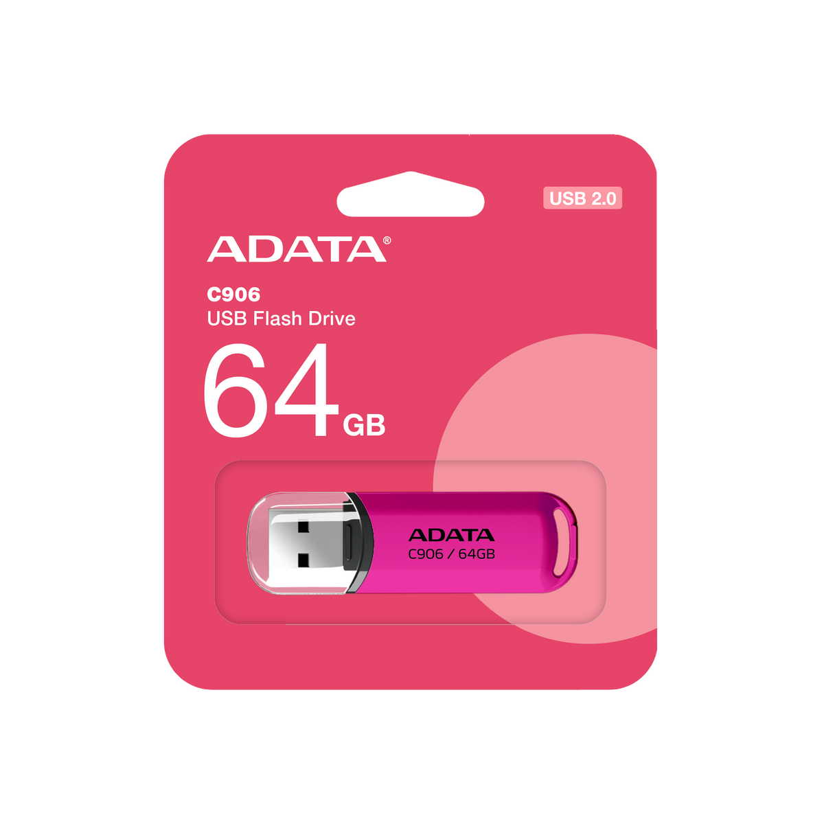 ADATA | USB Flash Drive | C906 | 64 GB | USB Type-A | Pink