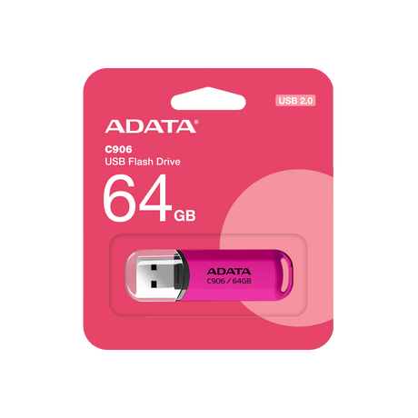 ADATA | USB Flash Drive | C906 | 64 GB | USB Type-A | Pink