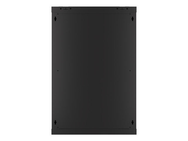 Lanberg | Rack cabinet 19" wall-mount 18U/600x600 (flat pack) with glass door | WF01-6618-10B | Black