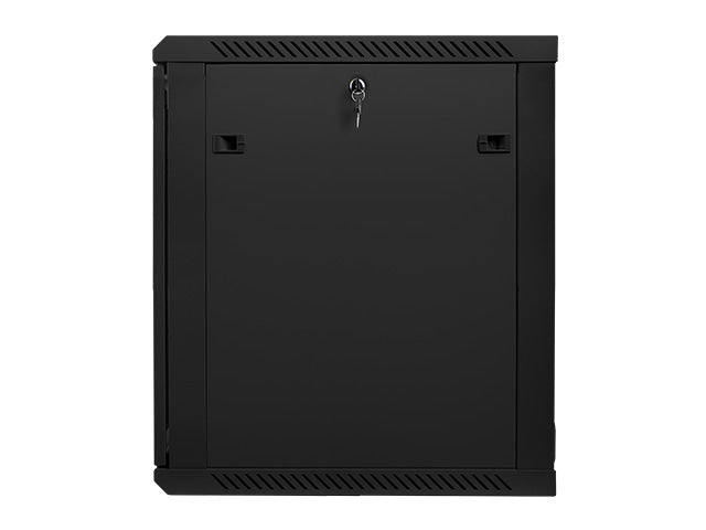 Lanberg | Rack cabinet 19" wall-mount 15U/600x600 (flat pack) with glass door | WF01-6615-10B | Black