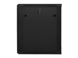 Lanberg | Rack cabinet 19" wall-mount 15U/600x600 (flat pack) with glass door | WF01-6615-10B | Black