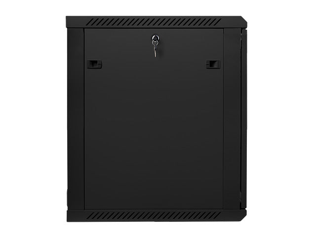 Lanberg | Rack cabinet 19" wall-mount 15U/600x600 (flat pack) with glass door | WF01-6615-10B | Black
