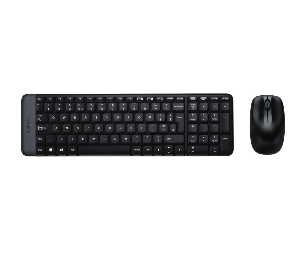 Logitech MK220 Combo Belaidė klaviatūra + pelė, US, Juoda