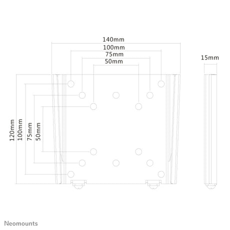 Neomounts Wall mount | FPMA-W25 Monitor/TV mount wall | 10-30 " | Maximum weight (capacity) 30 kg | Silver