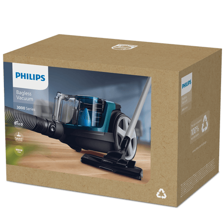Philips | Vacuum cleaner | FC9334/09	PowerPro Compact | Bagless | Power 900 W | Dust capacity 1.5 L | Opal Green