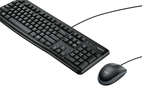Logitech MK120 Combo Laidinė klaviatūra + pelė, USB, US Int, Juoda