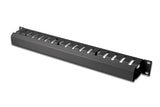 Digitus | 1U cable management cage detachable rear plate | DN-97617 | For installation on the 483 mm (19“) profile rails | Black