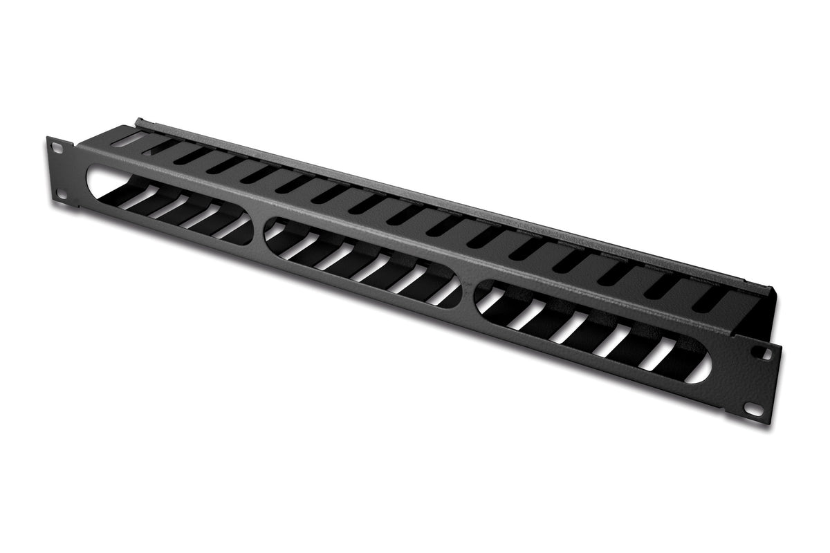 Digitus | 1U cable management cage detachable rear plate | DN-97617 | For installation on the 483 mm (19“) profile rails | Black