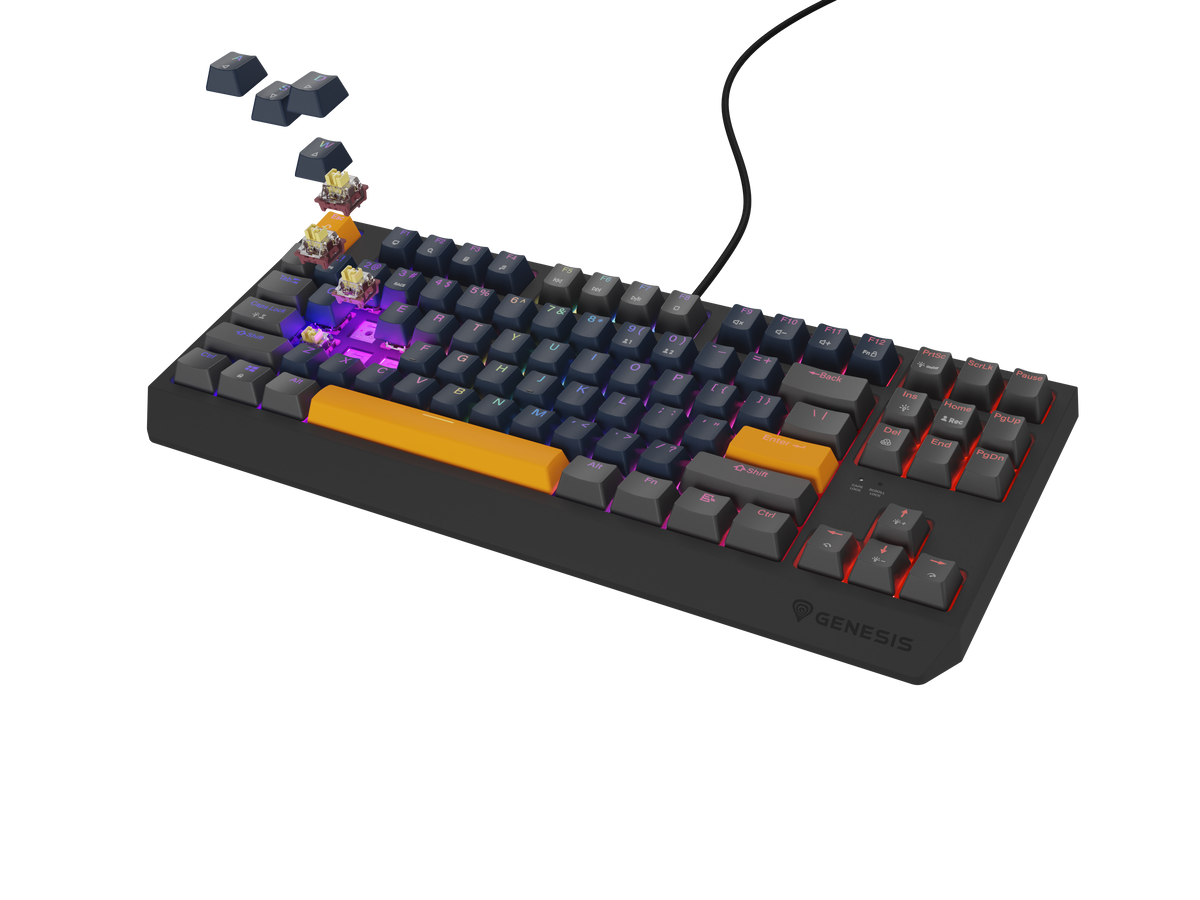 Genesis | THOR 230 | Mechanical Gaming Keyboard | Wired | US | Outemu Panda | Naval Blue Positive