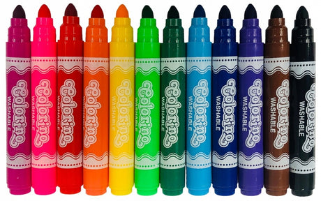 Flomasteriai Colorino Kids Jumbo, 12 spalvų