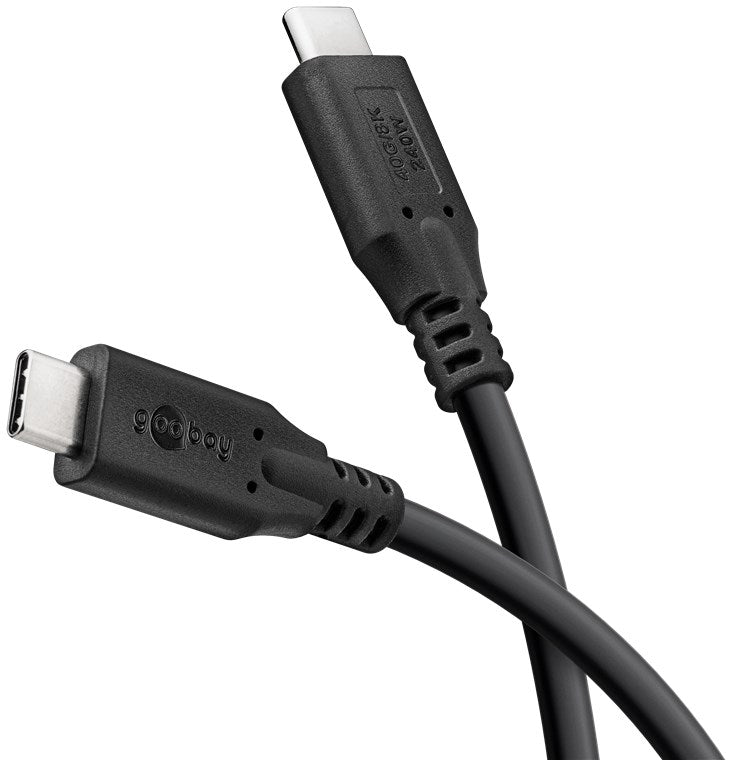 Goobay | USB-C Cable, USB4, 240 W, 40 Gbit/s, Power Delivery, 0.5 m