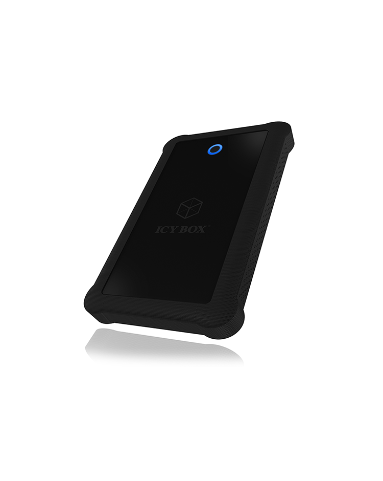 Raidsonic | ICY BOX | IB-233U3-B External enclosure for 2.5" SATA HDD/SSD with USB 3.0 interface and silicone protection sleeve | SATA I, II, III | USB 3.0 | 2.5"