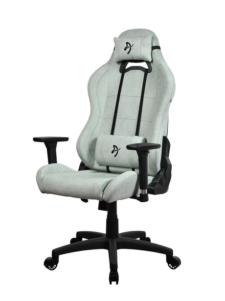 Arozzi Torretta SoftFabric | Gaming Chair | Frame material: Metal; Wheel base: Nylon; Upholstery: Soft Fabric | Pearl Green