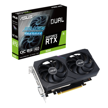 Asus | Dual GeForce RTX 3050 V2 OC Edition 8GB GDDR6 | NVIDIA | 8 GB | GeForce RTX 3050 | GDDR6 | DVI-D ports quantity 1 | HDMI ports quantity 1 | PCI Express 4.0