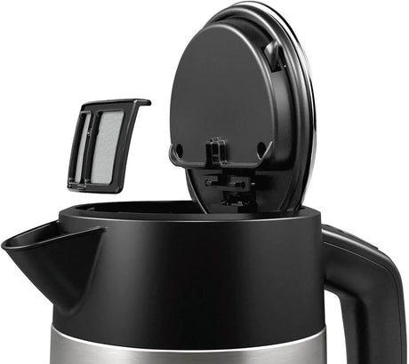 Bosch | Kettle | DesignLine TWK4P440 | Electric | 2400 W | 1.7 L | Stainless steel | 360° rotational base | Black/Stainless Steel