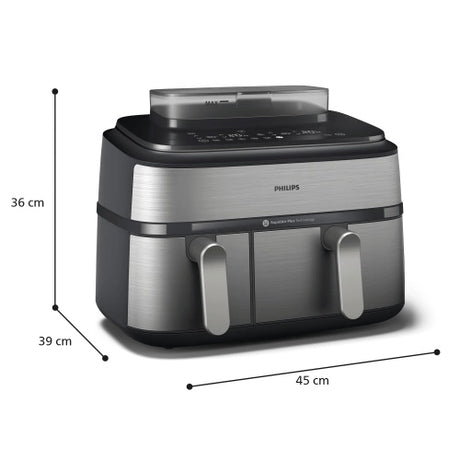 Philips 5000 Series NA555/00 Karšto oro gruzdintuvė 9 L 2750 W, Silver