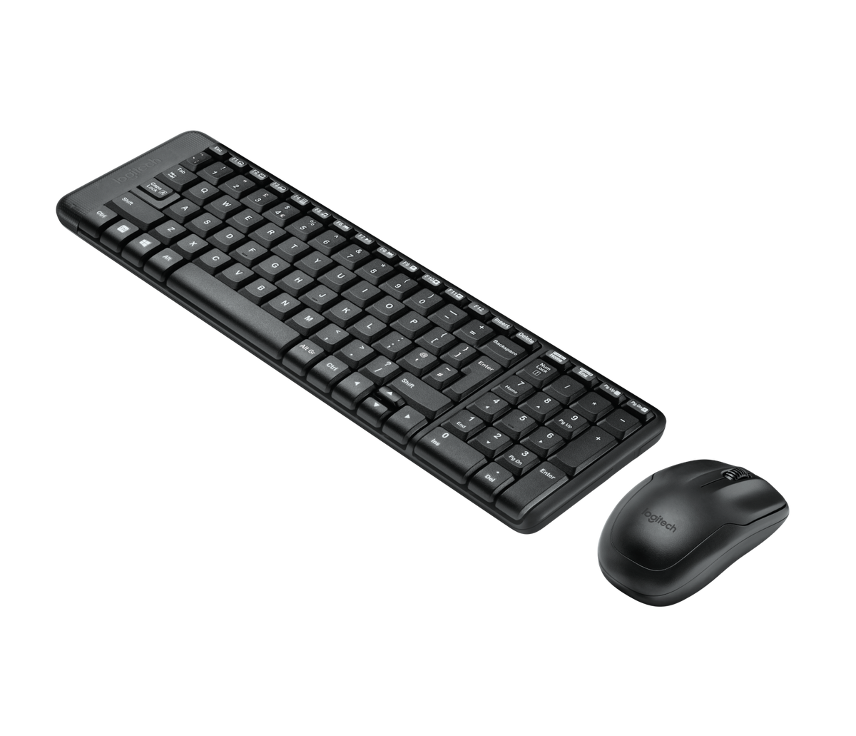 Logitech MK220 Combo Belaidė klaviatūra + pelė, US, Juoda