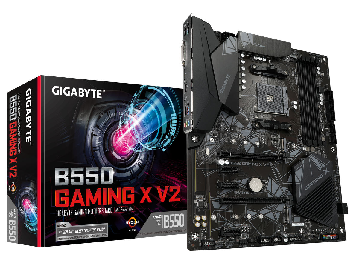 Gigabyte | B550 GAMING X V2 | Processor family AMD | Processor socket AM4 | DDR4 DIMM | Memory slots 4 | Chipset AMD B | ATX
