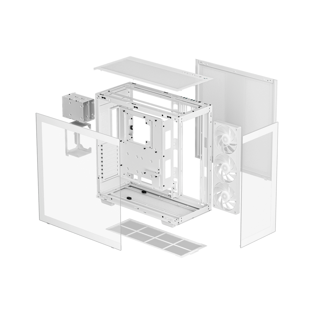 Deepcool | Full Tower Gaming Case | CH780 WH | Side window | ATX+ | ATX PS2 | White