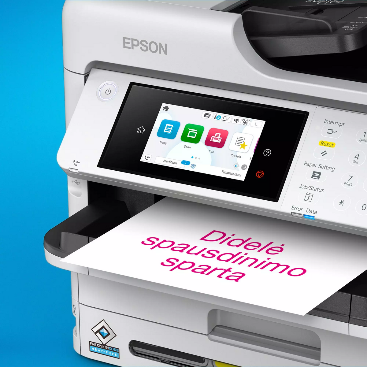 Epson WorkForce Pro WF-C5890DWF Spausdintuvas rašalinis spalvotas MFP A4 34 ppm USB LAN Wi-Fi