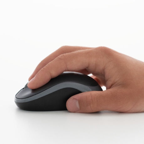 Logitech M185 Belaidė pelė, RF Wireless, 1000 DPI, Juoda/Pilka