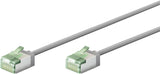 Goobay 74343 Ultra-Flexible CAT 8.1 Patch Cable, Slim, U/FTP, 0.15 m, Grey | Goobay