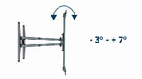 Gembird | Wall mount | WM-80STR-01 | Tilt, swivel, rotate | 40-80 " | Maximum weight (capacity) 50 kg | Black