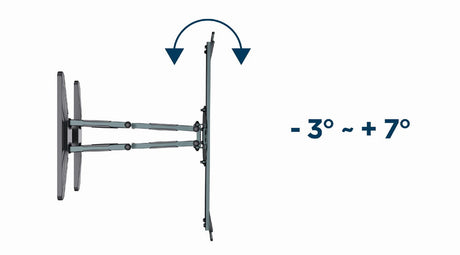 Gembird | Wall mount | WM-80STR-01 | Tilt, swivel, rotate | 40-80 " | Maximum weight (capacity) 50 kg | Black