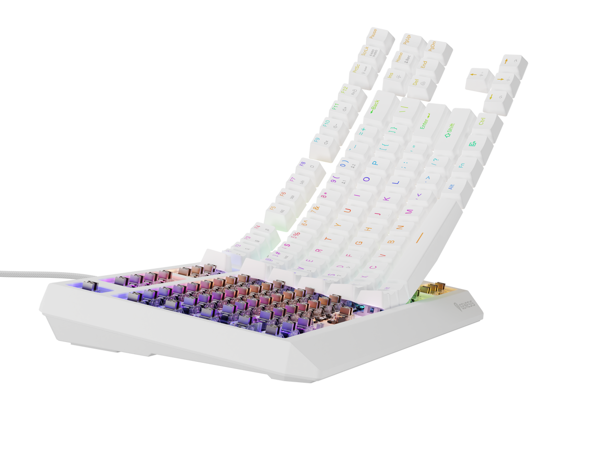 Genesis | THOR 230 | Mechanical Gaming Keyboard | Wired | US | Outemu Brown | White