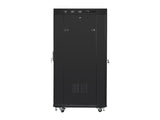 Lanberg | Rack cabinet 19" free-standing 27U/600x800 (flat pack) with mesh door, LCD | FF01-6827-23BL | Black