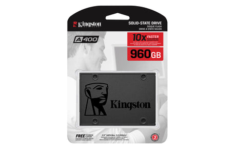 Kingston | SSD | A400 | 960 GB | SSD form factor 2.5" | Solid-state drive interface SATA Rev 3.0 | Read speed 500 MB/s | Write speed 450 MB/s