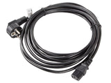 Lanberg | CEE 7/7 to IEC 320 C13 Power Cord | CA-C13C-11CC-0100-BK