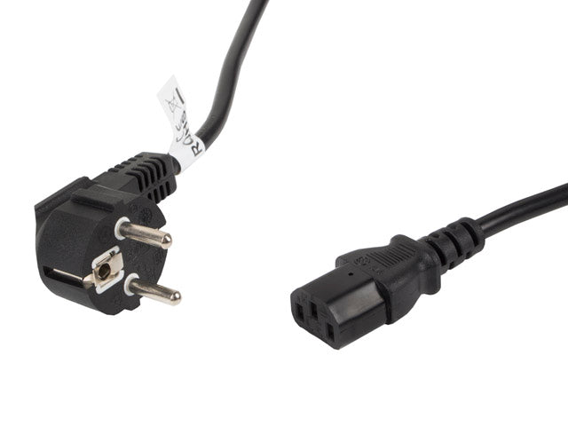 Lanberg | CEE 7/7 to IEC 320 C13 Power Cord | CA-C13C-11CC-0100-BK