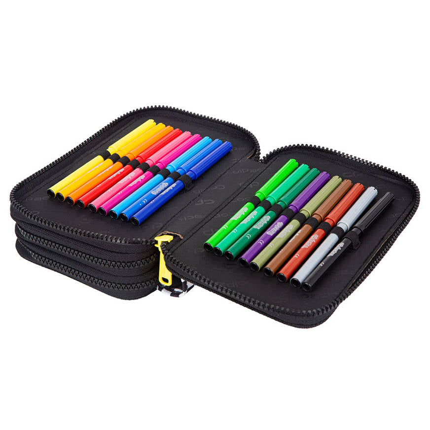 Forminis trijų skyrių penalas su priedais CoolPack Jumper 3 Catch me