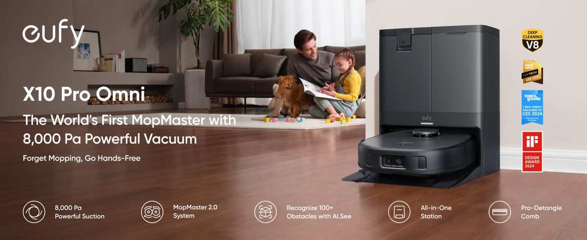 Anker Eufy | Robot Vacuum Cleaner | X10 Pro Omni | Wet&Dry | Operating time (max) 180 min | 5200 mAh | Dust capacity 2.5 L | 8000 Pa | Black