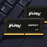 Kingston KF560S38IBK2-32 32GB 6000MT/s DDR5 CL38 SODIMM (Kit of 2) FURY Impact PnP | Kingston